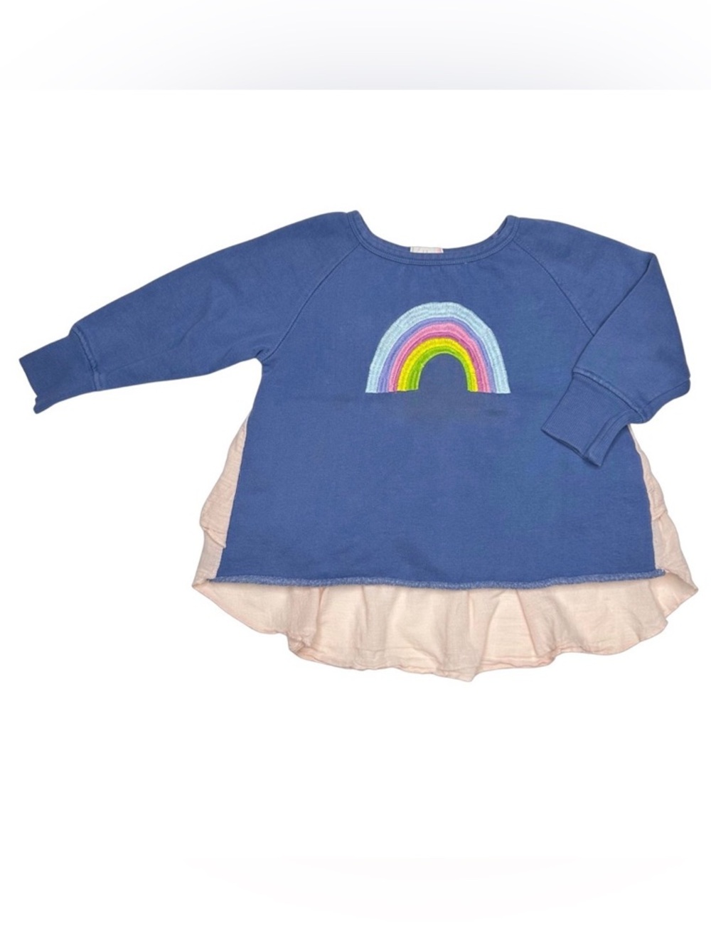 Everbloom Embroidered Rainbow Ruffle Top